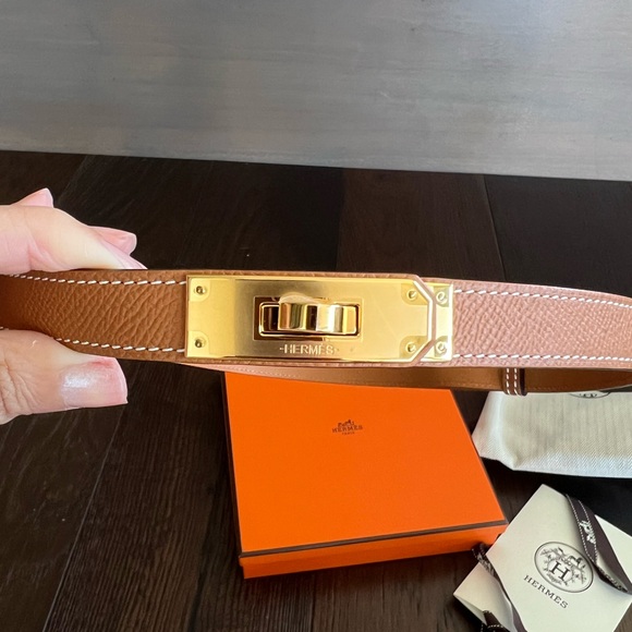 *NWT* HERMES Kelly 18 Belt - Gold on gold - Picture 6 of 9